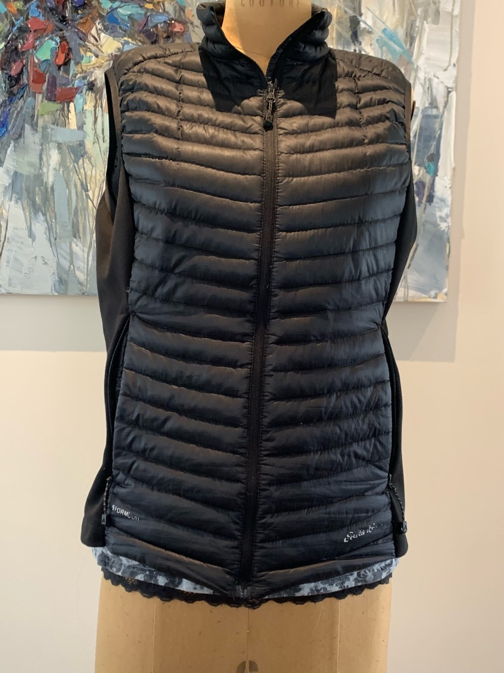 Eddie Bauer Black Quilted Packable Vest